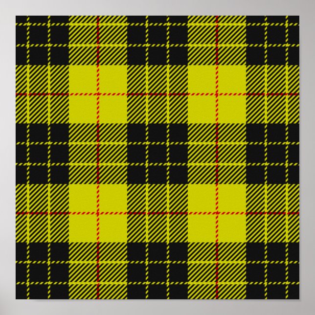 MacLeod tartan pattern Poster (Front)