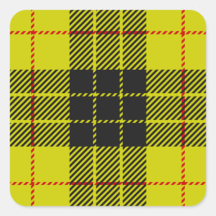 MacLeod tartan pattern Square Sticker