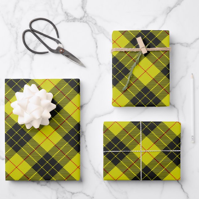 MacLeod tartan pattern Wrapping Paper Sheet (Front)