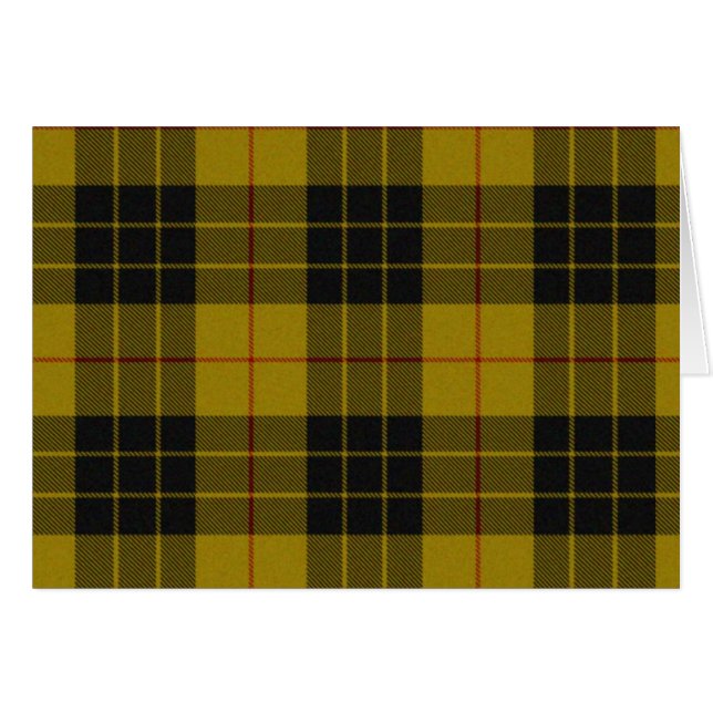 MacLeod tartan yellow black plaid (Front Horizontal)