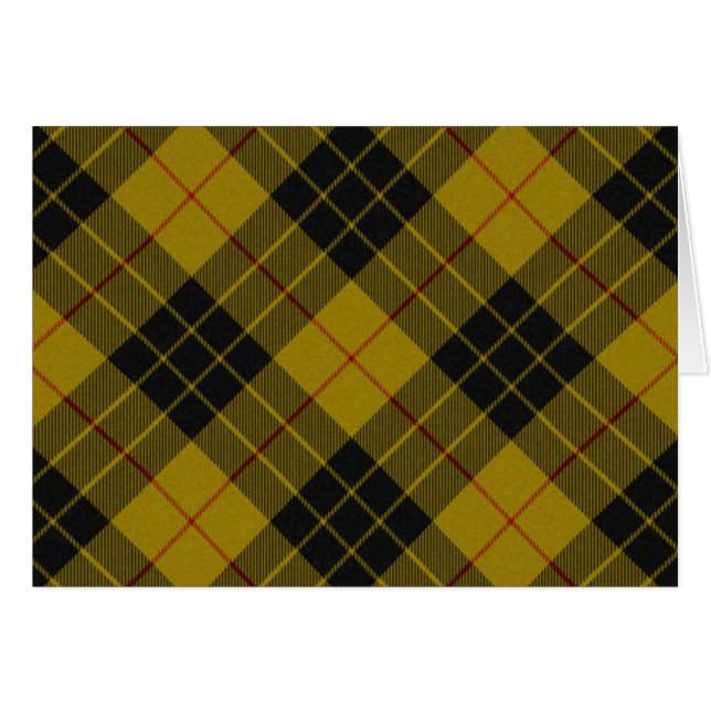 MacLeod tartan yellow black plaid (Front Horizontal)