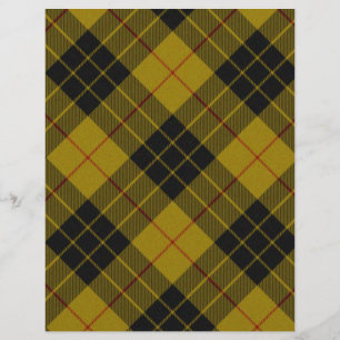 MacLeod tartan yellow black plaid