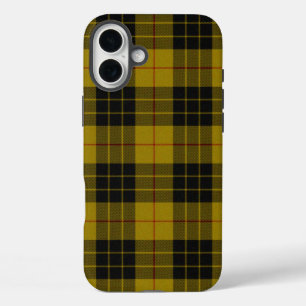 MacLeod tartan yellow black plaid iPhone 16 Plus Case