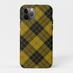 MacLeod tartan yellow black plaid iPhone 11 Pro Case