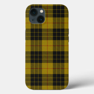 MacLeod tartan yellow black plaid iPhone 13 Case