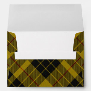 MacLeod tartan yellow black plaid Envelopes