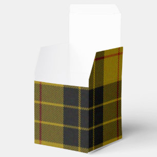 MacLeod tartan yellow black plaid Favour Box