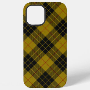 MacLeod tartan yellow black plaid iPhone 12 Pro Max Case
