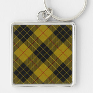 MacLeod tartan yellow black plaid Key Ring