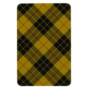 MacLeod tartan yellow black plaid Magnet
