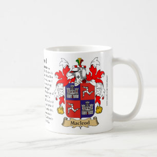 MacLeod, the Origin, the Meaning and the Crest Coffee Mug