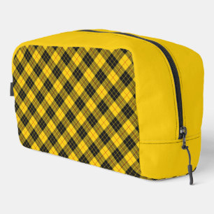 MacLeod Yellow and Black Scottish Highland Plaid Dopp Kit