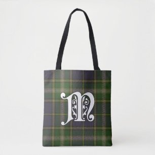 MacManus Clan Tartan Monogram Tote Bag