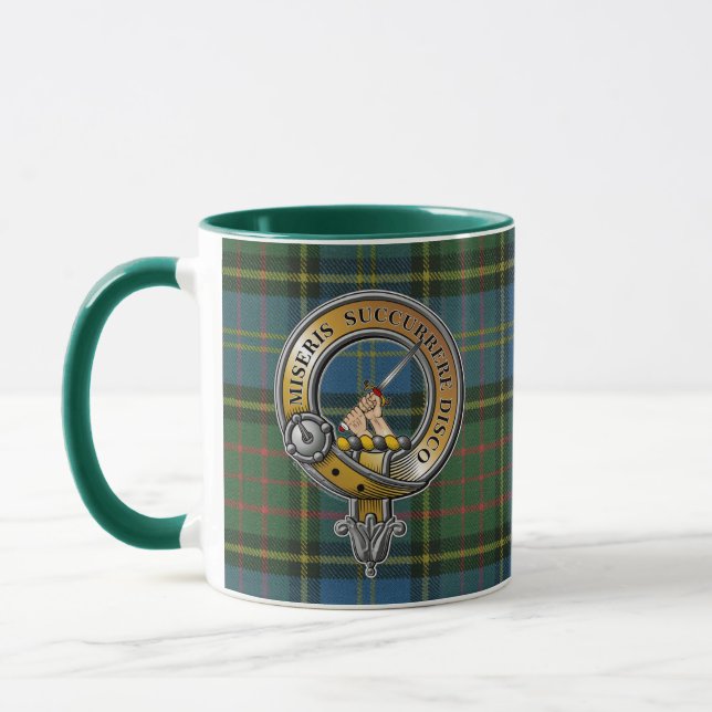 MacMillan Tartan & Badge Mug (Left)