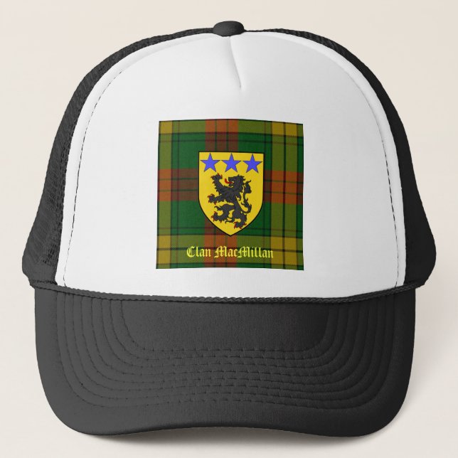 MacMillan Tartan Coat of Arms Trucker Hat (Front)