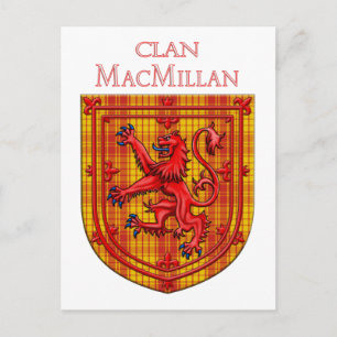 MacMillan Tartan Scottish Plaid Lion Rampant Postcard