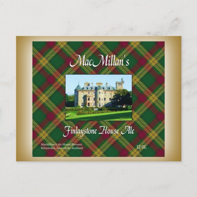 MacMillan's Finlaystone House Ale Postcard (Front)