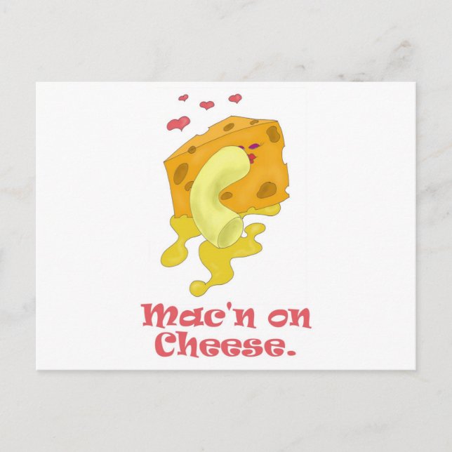 Mac'n on Cheese Postcard (Front)