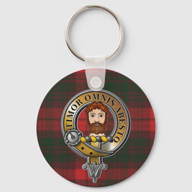 MacNab Tartan & Badge Key Ring (Front)