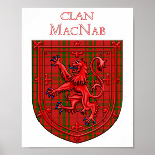 MacNab Tartan Scottish Plaid Lion Rampant Poster