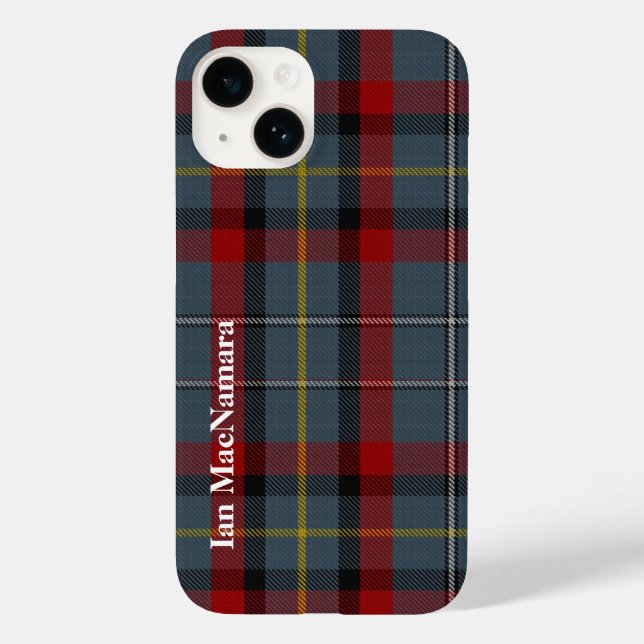 MacNamara Clan Tartan Plaid Case-Mate iPhone Case (Back)