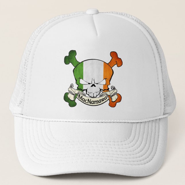 MacNamara Irish Skull Trucker Hat (Front)