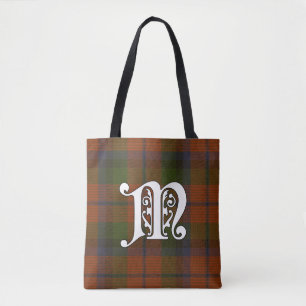 MacNaughton Clan Tartan Monogram Tote Bag
