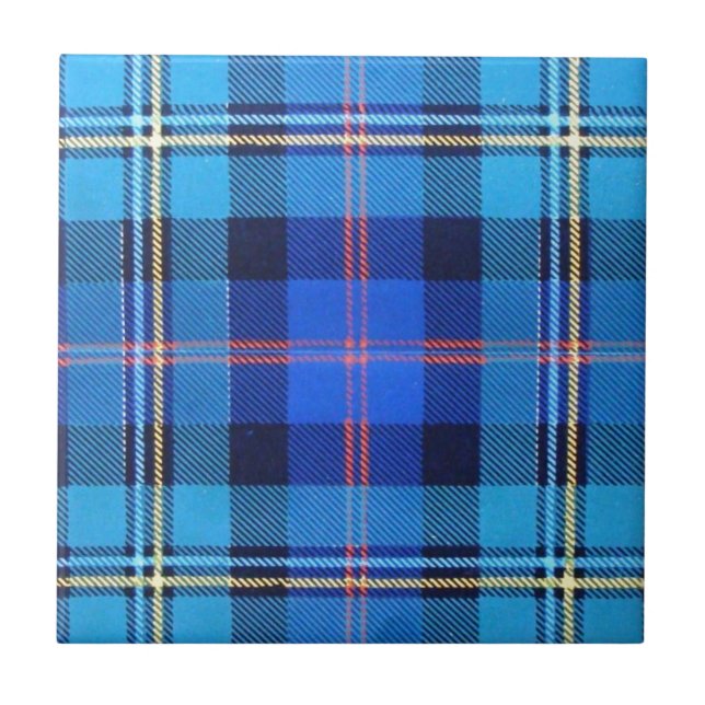 MACNAUGHTON SCOTTISH FAMILY TARTAN TILE (Front)