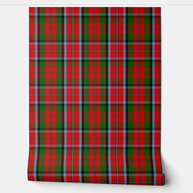 MacNaughton Tartan Plaid Scottish Clan Wallpaper (Unrolling)