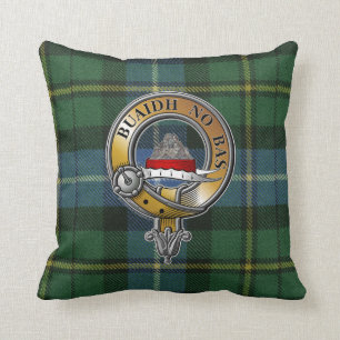 MacNeil-Barra Tartan & Badge Cushion