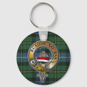 MacNeil-Barra Tartan & Badge Key Ring