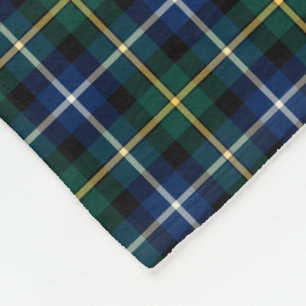 MacNeil of Barra Blue and Green Clan Tartan Fleece Blanket