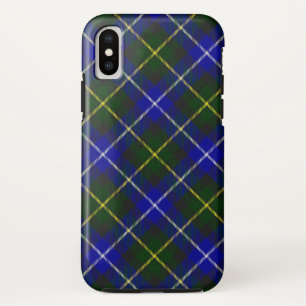 Macneil of Barra tartan blue green plaid iPhone X Case