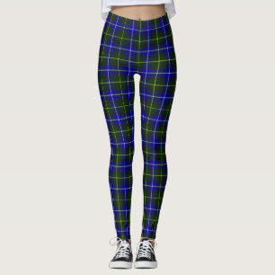 Macneil of Barra tartan blue green plaid Leggings