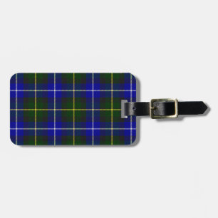 Macneil of Barra tartan blue green plaid Luggage Tag