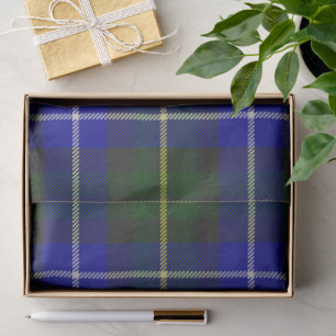 Macneil of Barra tartan blue green plaid Tissue Paper