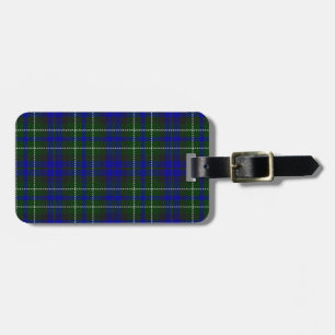 Macneil of Colonsay tartan blue green plaid Luggage Tag