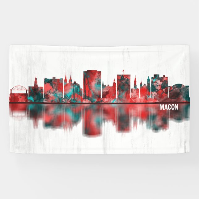 Macon Georgia Skyline Banner (Horizontal)