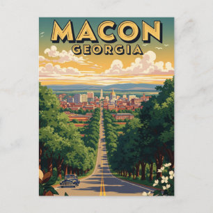 Macon Georgia Travel Postcard