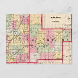 Macoupin, Montgomery counties Postcard