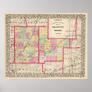 Macoupin, Montgomery counties Poster