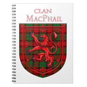 MacPhail Tartan Scottish Plaid Lion Rampant Notebook