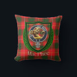 MacPhee Scottish Clan Tartan & Crest Cushion<br><div class="desc">Celebrate your Scottish heritage with a beautifully designed MacPhee Clan pillow. Featuring the striking tartan and proud clan Strap & Buckle crest*, this decorative cushion is perfect for adding a touch of Scotland to your home. Whether displayed in a living room, bedroom, or office, it’s a cosy and meaningful way...</div>
