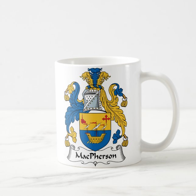 MacPherson Family Crest Coffee Mug (Right)