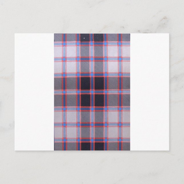 MACPHERSON HUNTING TARTAN POSTCARD (Front)