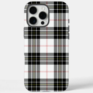 MacPherson tartan black white plaid iPhone 16 Pro Max Case
