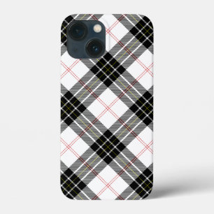 MacPherson tartan black white plaid iPhone 13 Mini Case