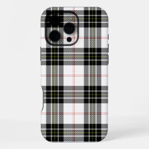 MacPherson tartan black white plaid iPhone 16 Pro Max Case