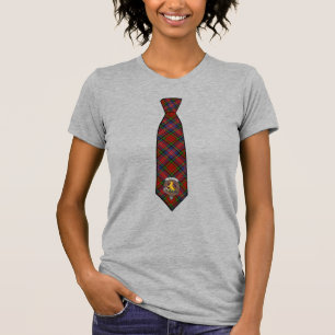 Macpherson Tartan Necktie T-Shirt w/Badge Women's