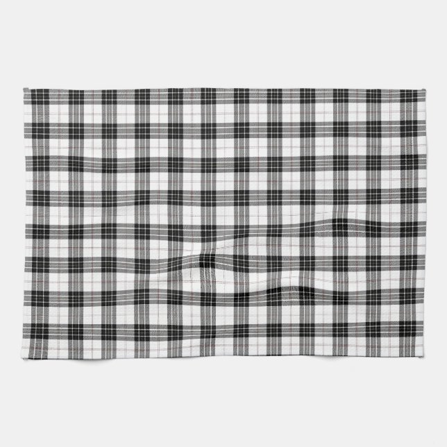 Macpherson Tartan Plaid Tea Towel (Horizontal)